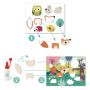 Collage pour les petits Premiers collages Djeco Ikaipaka jeux &