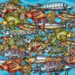 Puzzle Q 72p Poissons Curiosi Curiosi Ikaipaka jeux & jouets