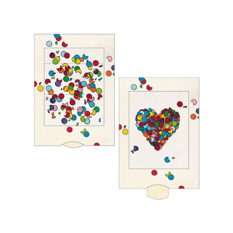 Carte vivante Coeur & Confettis Curiosi Ikaipaka jeux & jouets