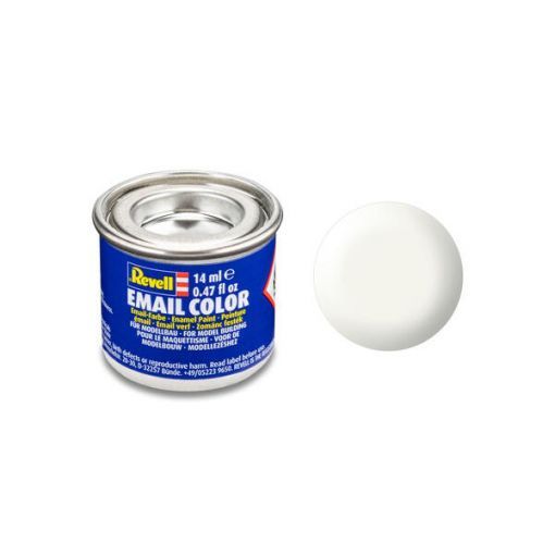 Peinture à Maquette 301 SM REVELL COLOR (EMAIL) BLANC SATINÉ