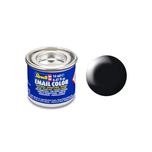 Peinture à Maquette 302 SM REVELL COLOR (EMAIL) NOIR SATINÉ