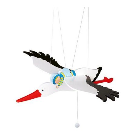 Mobile Cigogne avec bébé Goki Ikaipaka jeux & jouets Royan
