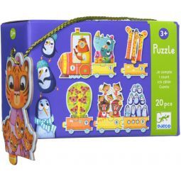 Puzzle 20p Je compte Djeco Ikaipaka jeux & jouets Royan