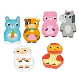 Puzzle magnétique Animaux de la Ferme Goula Ikaipaka jeux &
