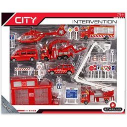 Coffret Véhicules de Pompiers STARLUX Ikaipaka jeux & jouets