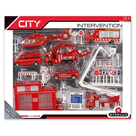 Coffret Véhicules de Pompiers STARLUX Ikaipaka jeux & jouets
