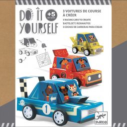 DIY 3 voitures de courses à construire Djeco Ikaipaka jeux &
