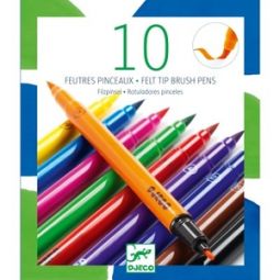 Les couleurs - Pour les grands 10 feutres pinceaux - classique