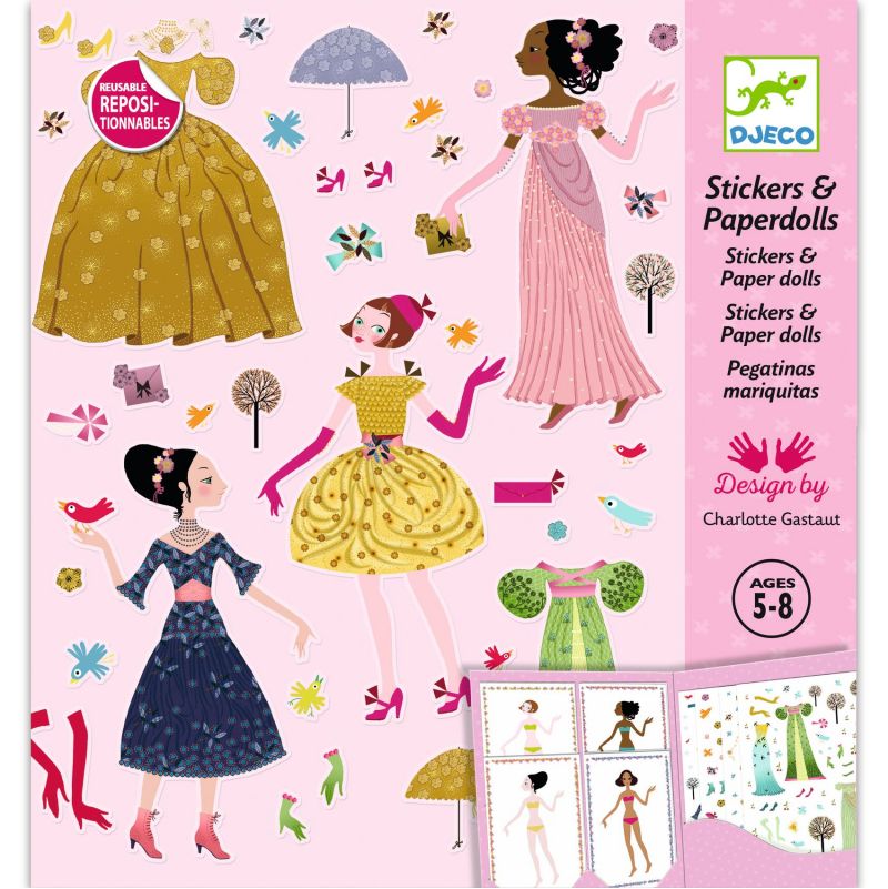 Stickers Robes des 4 saisons Djeco Ikaipaka jeux & jouets Royan