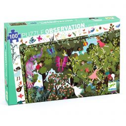 Puzzle 100p Observation Jeux au jardin Djeco Ikaipaka jeux &