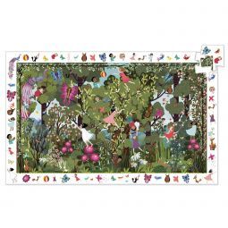 Puzzle 100p Observation Jeux au jardin Djeco Ikaipaka jeux &