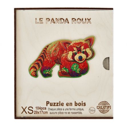 Puzzle en bois Le Panda Roux Créatif Puzzle Ikaipaka jeux &