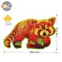 Puzzle en bois Le Panda Roux Créatif Puzzle Ikaipaka jeux &