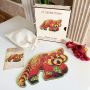 Puzzle en bois Le Panda Roux Créatif Puzzle Ikaipaka jeux &