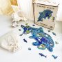 Puzzle en bois La Dauphin Joueur Créatif Puzzle Ikaipaka jeux &