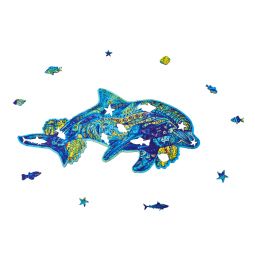 Puzzle en bois La Dauphin Joueur Créatif Puzzle Ikaipaka jeux &