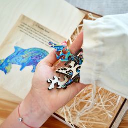 Puzzle en bois La Dauphin Joueur Créatif Puzzle Ikaipaka jeux &