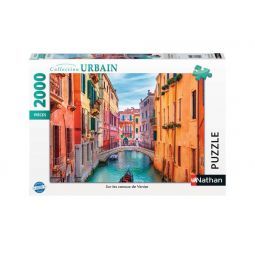 Puzzle 2000p Sur les canaux de venise Nathan Ikaipaka jeux &