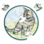 Puzzle 33p Mini Chat Curiosi Curiosi Ikaipaka jeux & jouets
