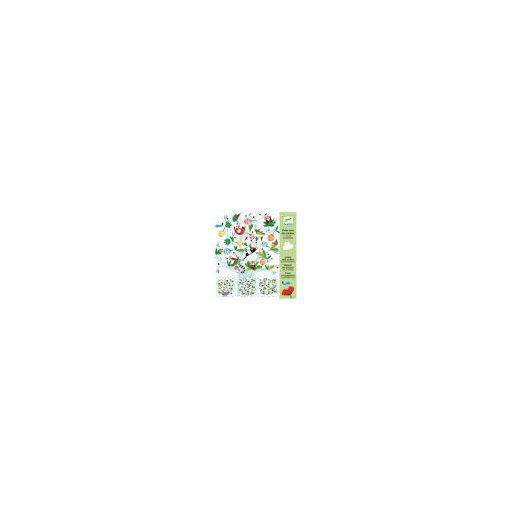Créer avec des stickers C'est toi le printemps Djeco Ikaipaka