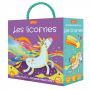 Puzzle 40p Q-Box Les Licornes + livre Sassi Ikaipaka jeux &