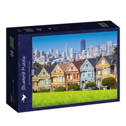 Puzzle 3000p San Francisco Painted Ladies BlueBird Ikaipaka
