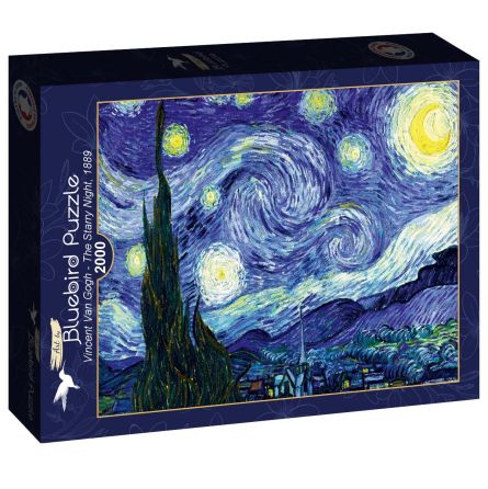 Puzzle 2000p Nuit Etoilée V.Van Gogh BlueBird Ikaipaka jeux &
