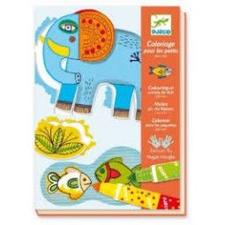 Coloriages pour les petits zoo zoo djeco Djeco Ikaipaka jeux &