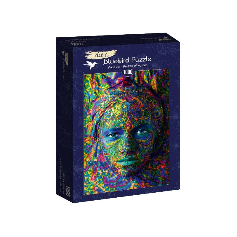Puzzle 1000p Visage de Femme BlueBird Ikaipaka jeux & jouets