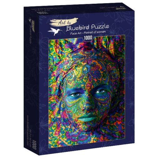 Puzzle 1000p Visage de Femme BlueBird Ikaipaka jeux & jouets