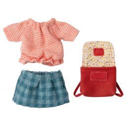 Maïleg Vêtement et sac Grande Soeur Souris rouge Maileg