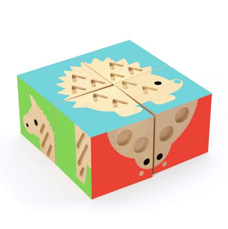 TouchBasic Puzzle-cube animaux Djeco Ikaipaka jeux & jouets