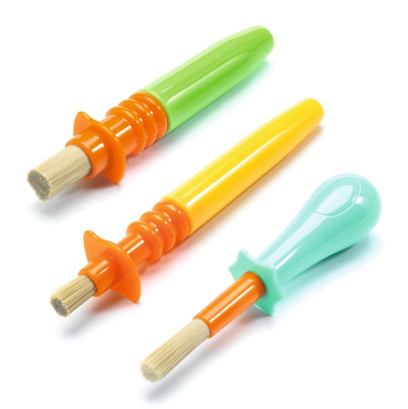 3 pinceaux Malins Djeco Ikaipaka jeux & jouets Royan
