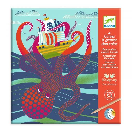 Cartes à gratter Duo Color Djeco Ikaipaka jeux & jouets Royan