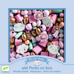 Perles en bois Arc en ciel Djeco Ikaipaka jeux & jouets Royan