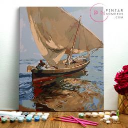 Peinture aux numéros Sortir du Port de J. Sorolla Pintar