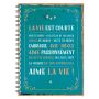 Cahier A5 "La vie est courte..." ART GRAFIK International