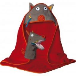 T'es fou louloup - cape de bain et gant Ebulobo Ikaipaka jeux &