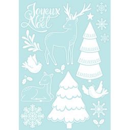 Déco repositionnable pour fenêtre Cerf & Biche Artemio Ikaipaka