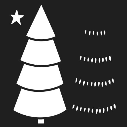 Set 12 pochoirs Let It Snow Artemio Artemio Ikaipaka jeux &