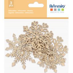8 silhouette bois Flocon Let It Snow Artemio Ikaipaka jeux &