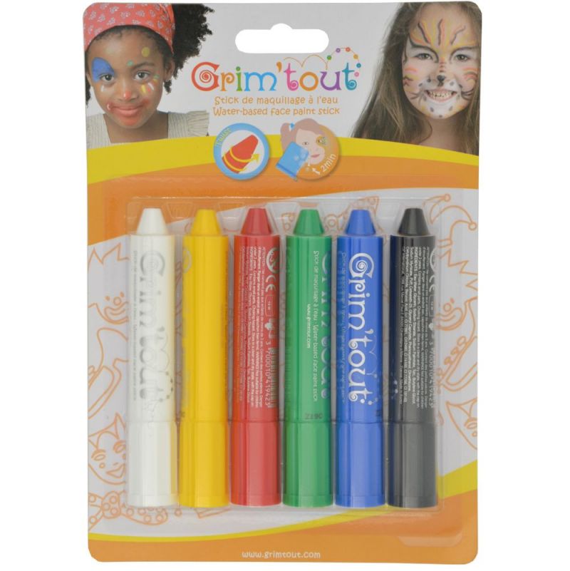 Grimtout 6 Sticks de maquillage Grimtout Ikaipaka jeux & jouets