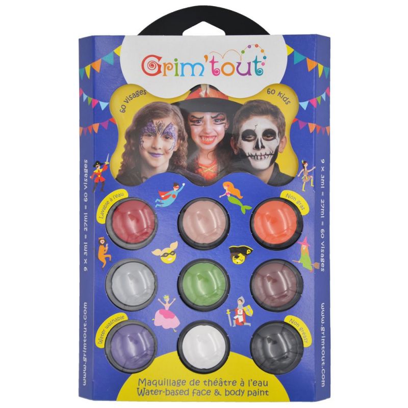 Grimtout palette de maquillage 9 couleurs Maléfice Grimtout