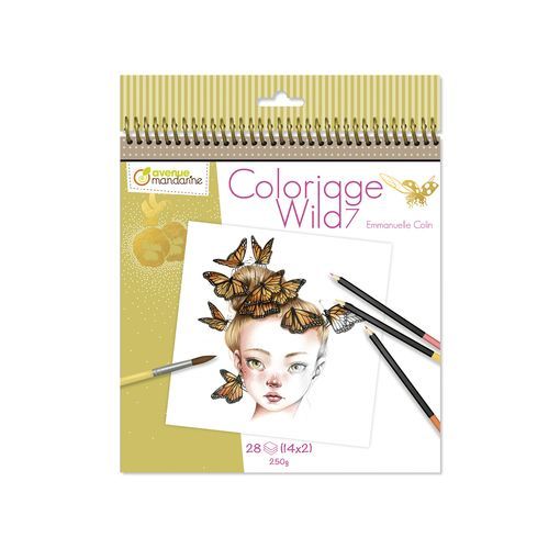 Carnet de coloriage Wild 7 Avenue Mandarine Ikaipaka jeux &