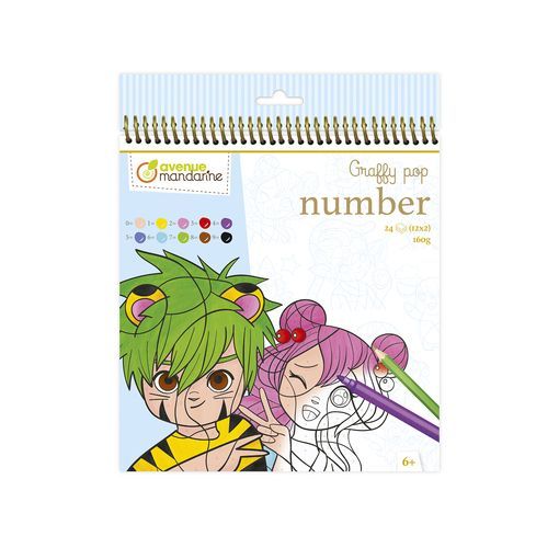 Graffy Pop Number Manga Avenue Mandarine Ikaipaka jeux & jouets
