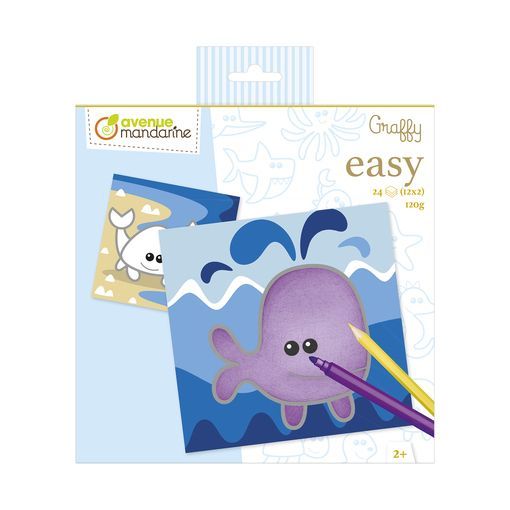 Graffy Easy Animaux Marins Décopatch Ikaipaka jeux & jouets