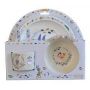 Coffret Vaisselle Gabin Lapin 5 pièces Ebulobo Ikaipaka jeux &