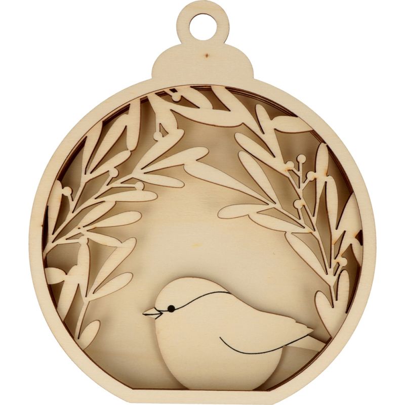 Boule Relief Xmas Berries Mésange Artemio Artemio Ikaipaka jeux