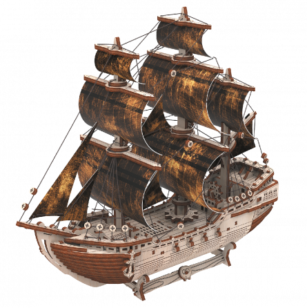 Maquette Bateau Pirate Bois Mr Playwood Mr PlayWood Ikaipaka