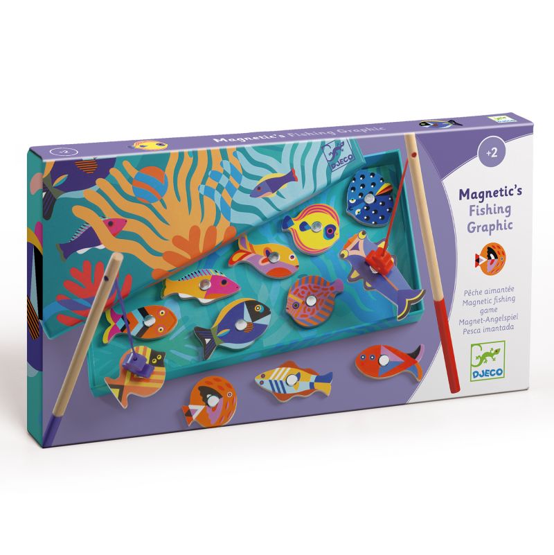Pêche magnétique Fishing Graphic Djeco Ikaipaka jeux & jouets